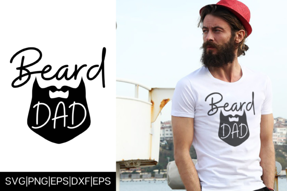 Beard Dad Father’s Day T-shirt Design