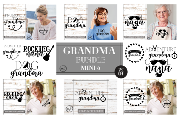 Grandma T-Shirt Design Bundle - Mini 6