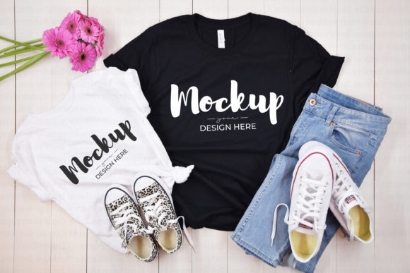 Mother and Daughter T-Shirt Mockup