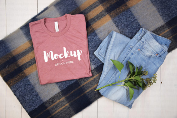 Pink Shirt Mockup Bella Canvas