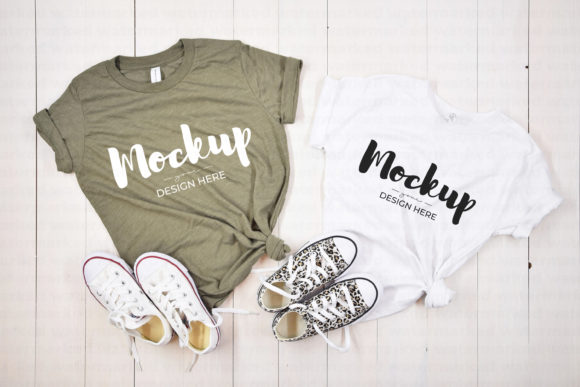 Sibling Tee Mockup for Graphic T-Shirts