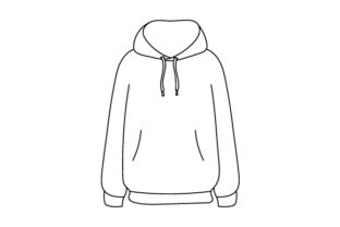 Sweatshirt Mockup for Crafts and Designs Drawings