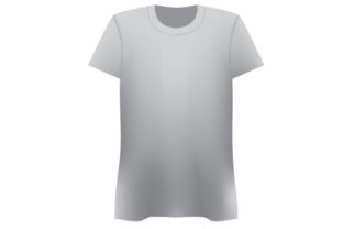 T Shirt Mockup for Crafts and Designs Drawings