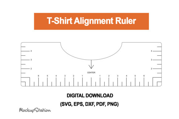 Tshirt Ruler SVG: Graphics & Print Templates