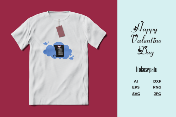 Valentine's Day - Mockup T-shirt Vector