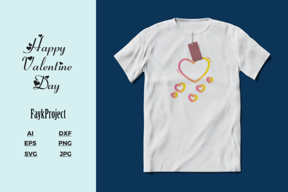 Valentine's Mockup T-Shirt Illustrations