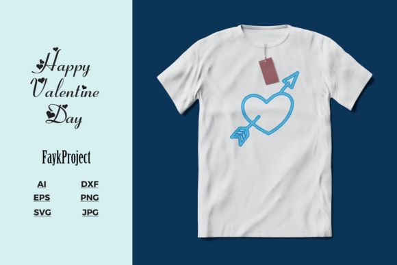 Valentines Day Arts Mockup T-shirt Graphics