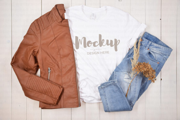 White Bella Canvas Shirt Mockup