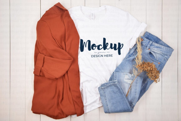 White T-Shirt Mockup Bella Canvas 3001